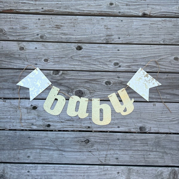 Baby banner, woodland creature banner, forest creature banner, woodland baby shower banner, woodland custom banner, forest creature baby sho