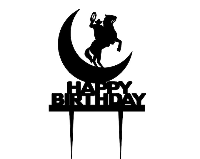 Cowboy cake topper, cowboy topper, horse cake topper, cowboy birthday cake topper, vaquero cake topper, vaquero birthday cake topper