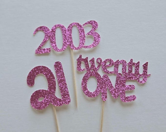 Im 21 cupcake toppers, 21st birthday cupcake toppers, hello 21 cupcake toppers, 2002 cupcake toppers, legal cupcake toppers, set of 12