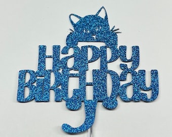 Kitty Cake Topper: Cat Lover Birthday Party Decor