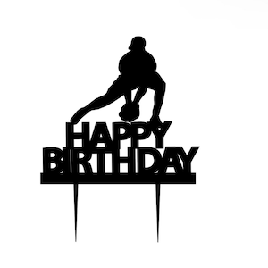 Baseball birthday cake topper, baseball cake topper, baseball player cake topper, baseball player topper, baseball topper