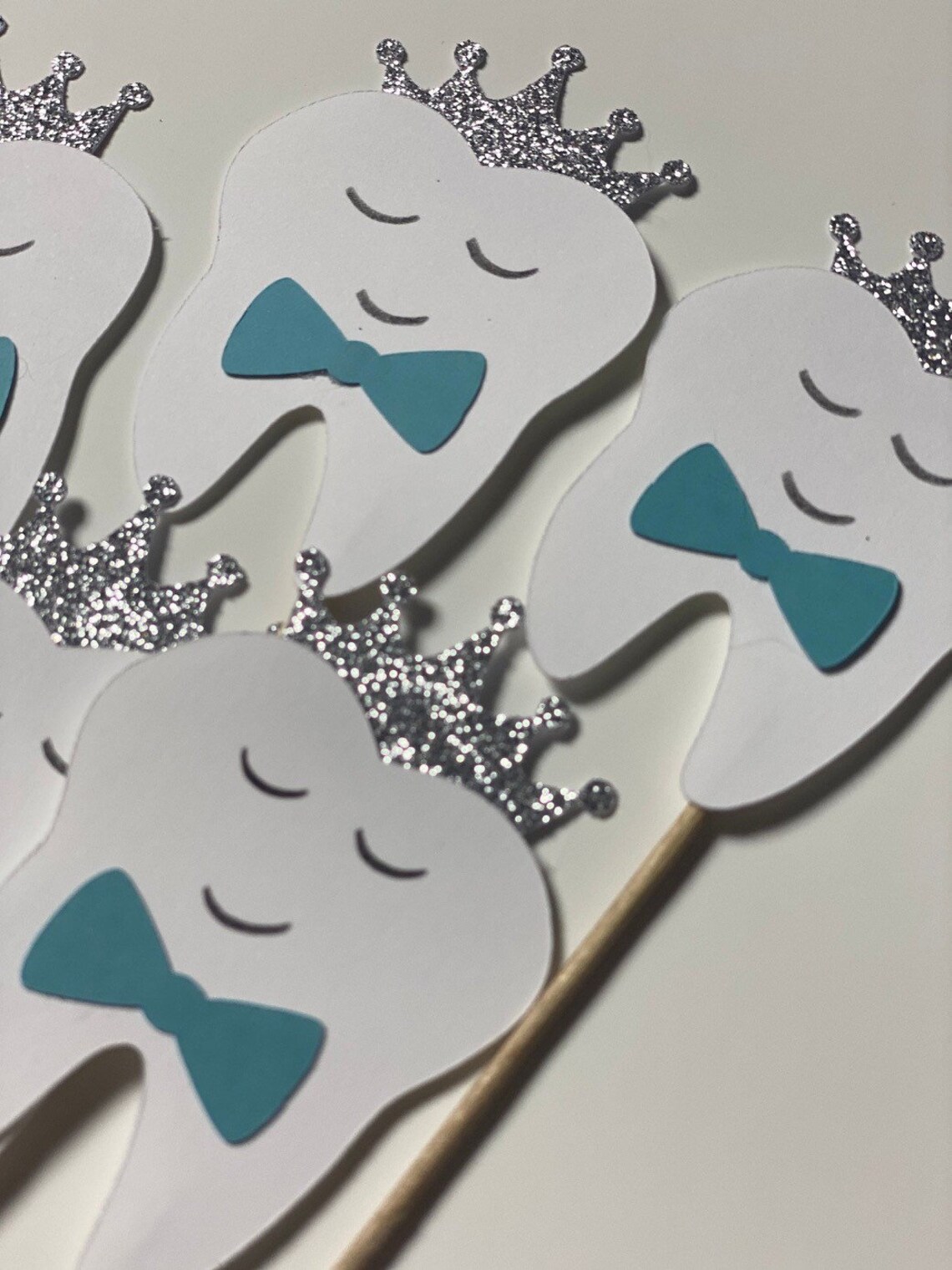 Tooth Cupcake Toppers First Tooth Cupcake Toppersdental Etsy