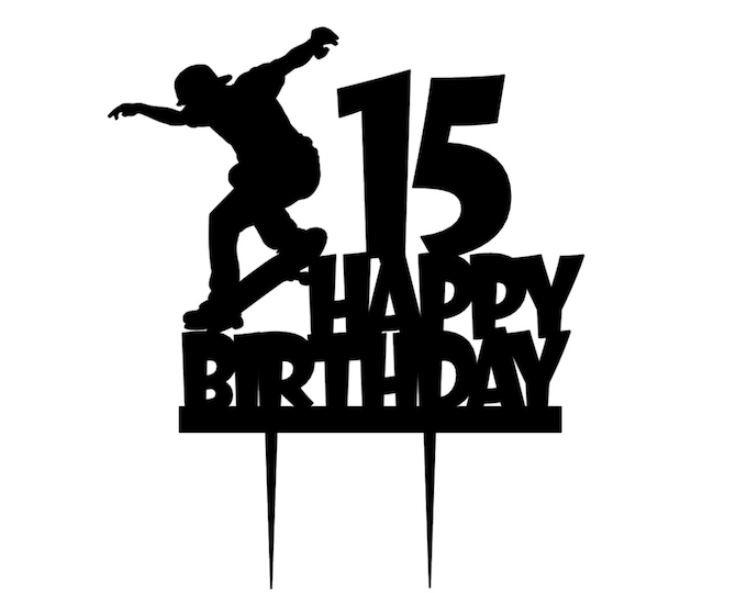 Skating cake topper, Skating birthday cake topper, skate board cake topper, skate boarding cake topper, skate boarding birthday cake topper