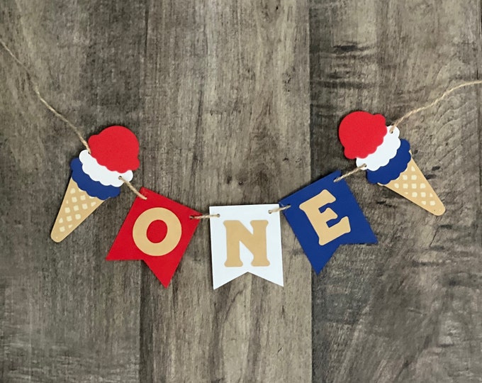 Red white and blue banner, patriotic banner, star banner, America banner, Fourth of July banner, 4th of July birthday banner, independence