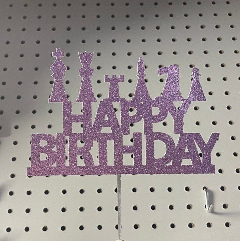 Chess Cake Topper Chess Birthday Cake Topper Chess Topper Etsy Canada