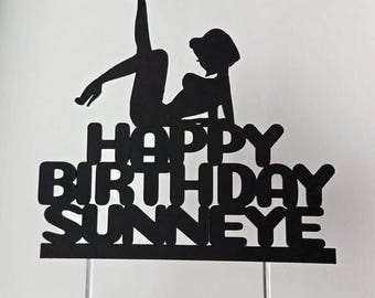 Pin up cake topper, pin up cake toppers, pin up birthday cake topper, burlesque cake topper, Burlesque birthday cake topper, burlesque