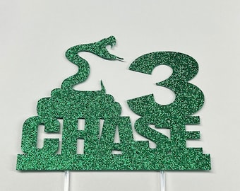 Snake cake topper, snake lover cake topper, snake birthday cake topper, reptile cake topper, python cake topper, python birthday cake topper