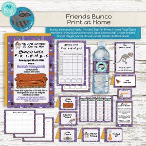Freunde TV-Show inspiriert Bunco Kit | Anpassen und Drucken zu Hause Digitaler Download