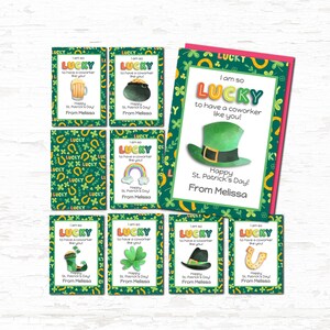 St. Patrick's Day Cards for Coworkers - Print at Home Greeting Cards