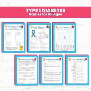 Type 1 Diabetes Games Pack – PDF Bingo, Riddles, Story Builder for Kids & Families