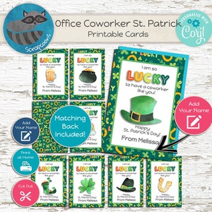 Coworker St. Patrick&#39;s Day Cards, Print at Home