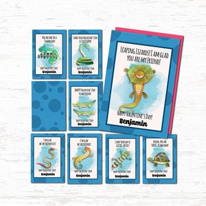 Reptile Valentine's Day Cards for Boys - No Lovey-Dovey Hearts!