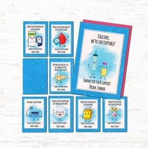 Fun Diabetes Support Thank You Favor Tags