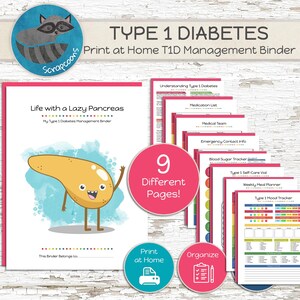 Type 1 Diabetes Management Binder Printer