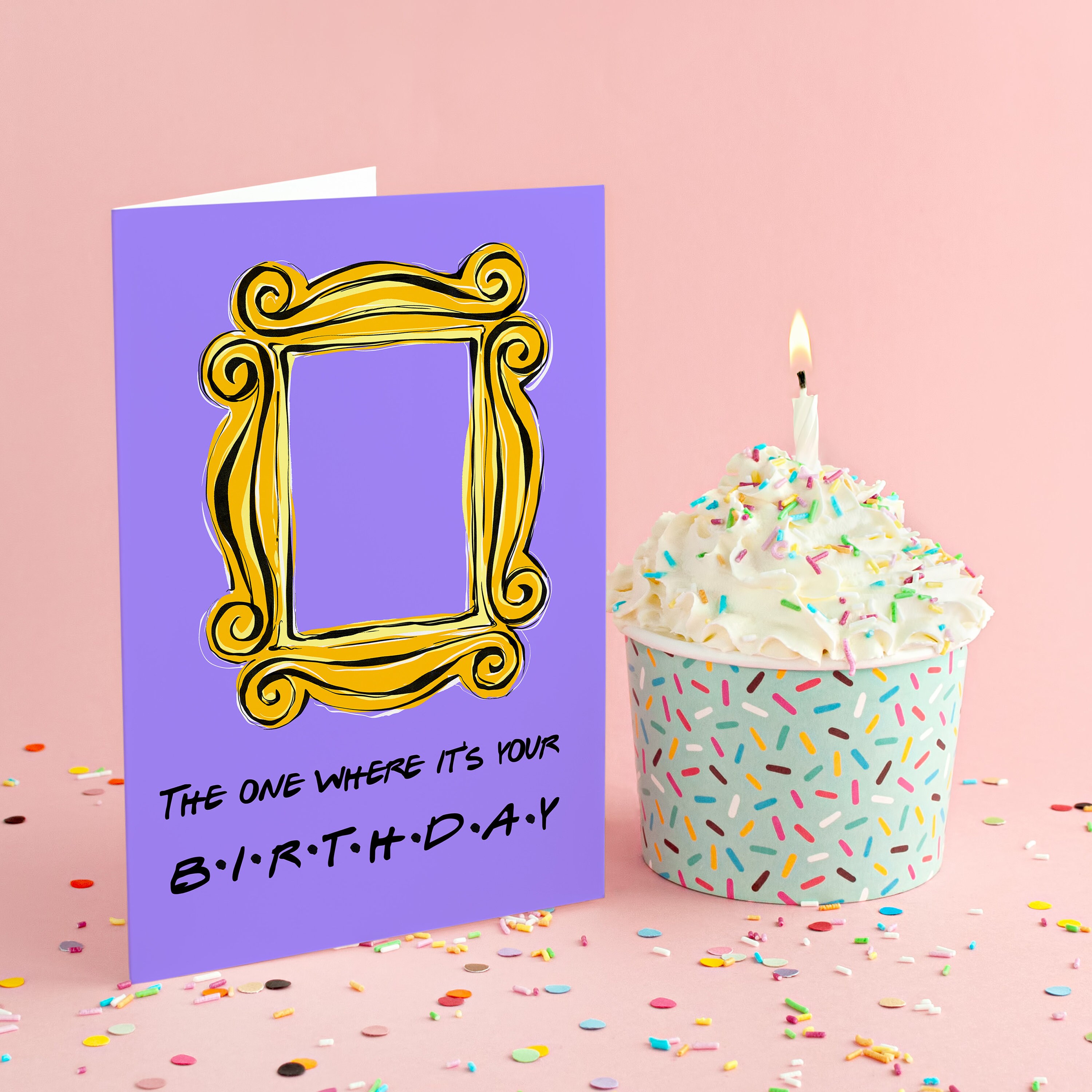 Friends TV Show Birthday Card Print at Home Greeting Card - Etsy