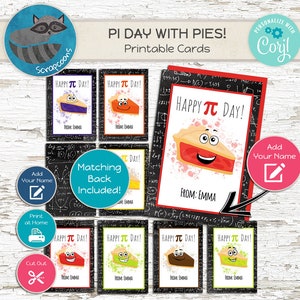 Le Pi Day imprimable avec des cartes imprimables amusantes et originales