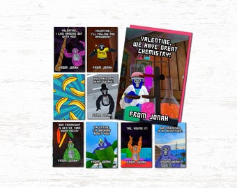 Tarjetas de San Valentín con Gorilla Tag para imprimir en casa