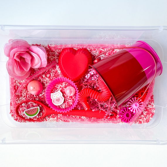 Pretty in Pink Kids Sensory Bin Occupational Therapy Play Etsy