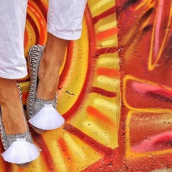 White Basic Espadrille