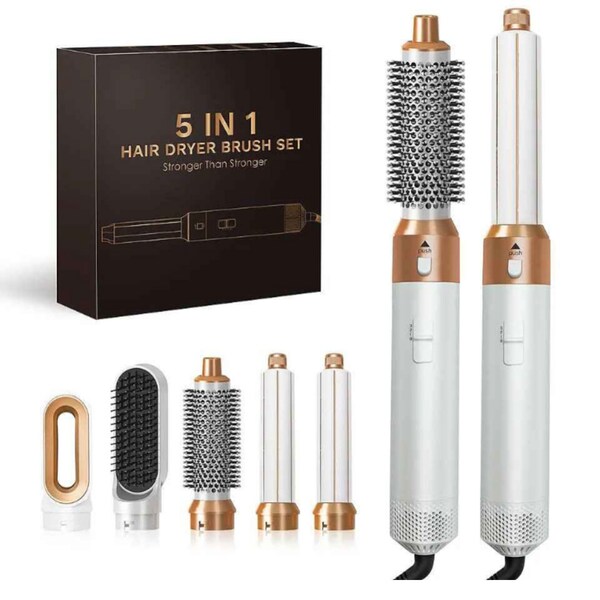 Hairbrush hair styler, air styler, curling iron, hair styler, 5 in 1 hair styling, high-quality workmanship