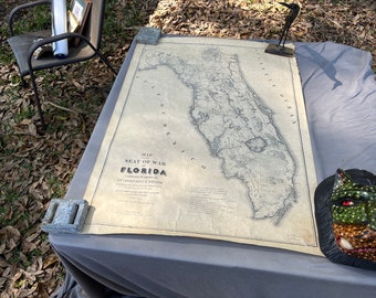 Map Seat of war Florida 1839