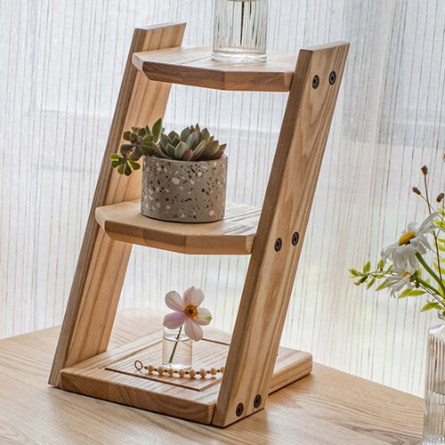 Wooden Plant Stands Indoor Wood Table Rack Handmade Display Etsy