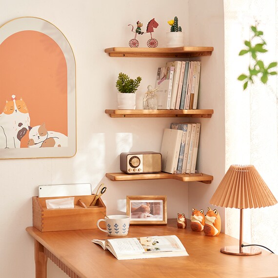 Corner Craft Shelf, Desktop Corner Shelf