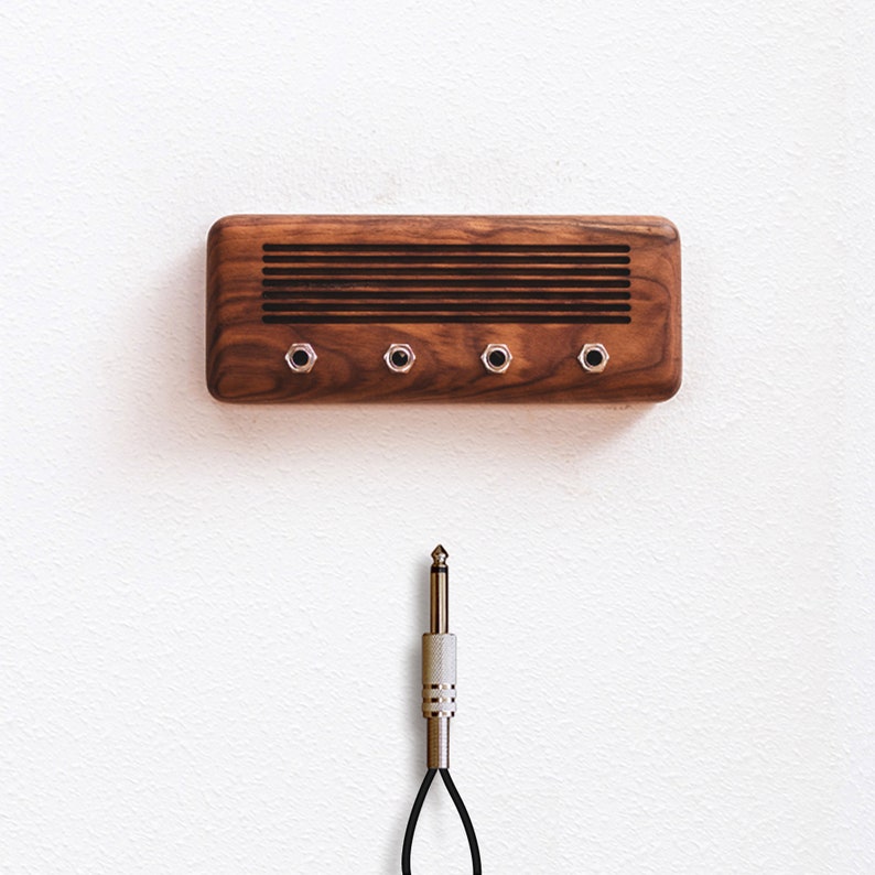 handgemaakte houten sleutelhouder voor muur, luidspreker houten sleutelopslag, aan de muur gemonteerd sleutelrek, rustieke sleutelhaak, houten home wanddecoratie, sleutel organizer afbeelding 7