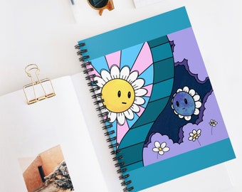 Sun and Moon Spiral Notebook - Ruled Line