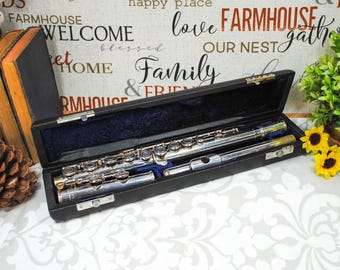 Vintage Noblet Paris Concert Flute C-foot Plateau French Arms - Etsy