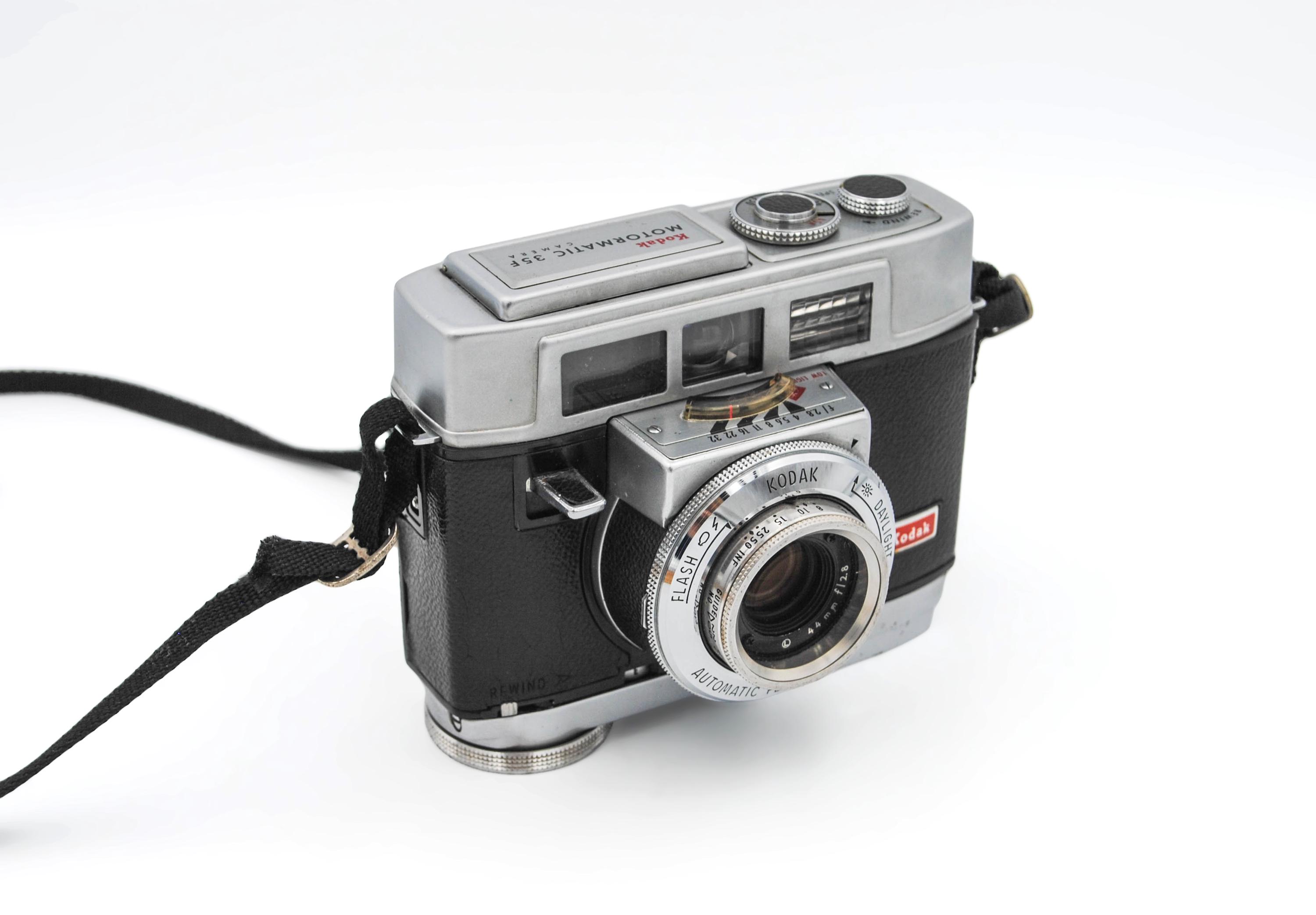 Vintage Kodak Motormatic 35F Film Camera With Leather Case (parts