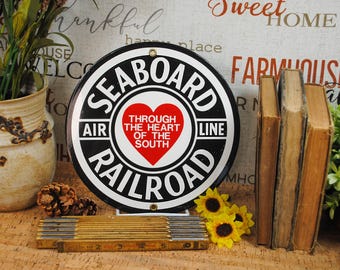 Southern Pacific Lines Porcelain Sign Home Office Garage Shop Farm