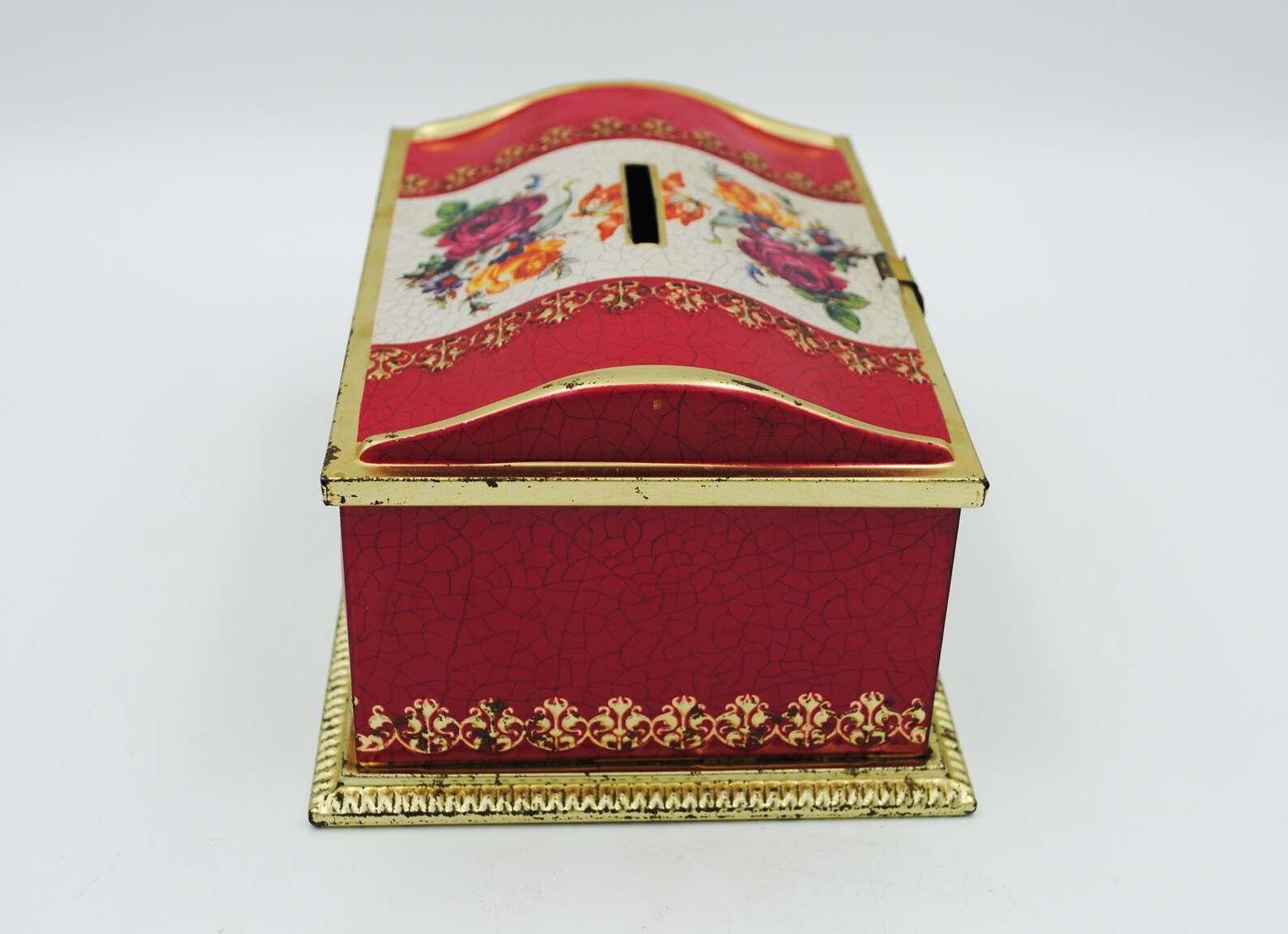 Vintage Tin Box Coin Bank, Country or Farmhouse Decor Etsy