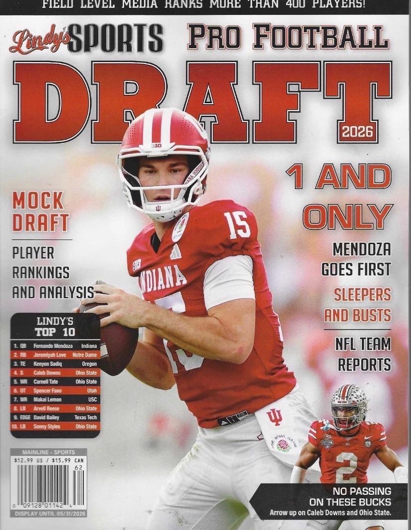 Lindy’s Sports Pro Football Draft 2026 MAGAZINE NFL Draft Preview