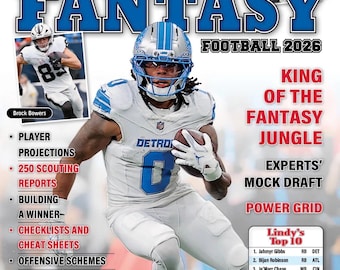 Lindy’s Sports Fantasy Football Preview 2026 NFL Jahmyr Gibbs Detroit Lions MAGAZINE