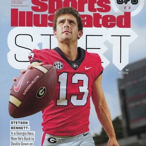 September 2022 Sports Illustrated Stetson Bennett Georgia Bulldogs College and NFL FOOTBALL PREVIEW