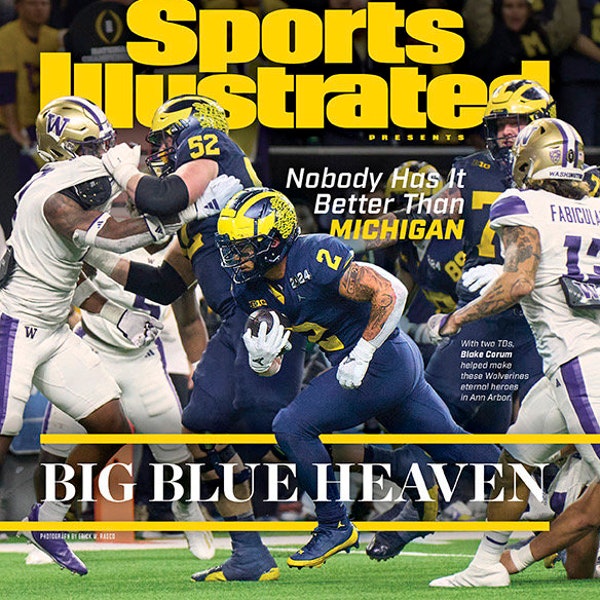 2023 2024 Sports Illustrated REVISTA Campeonato especial conmemorativo Michigan Wolverines Blake Corum Big Blue Heaven