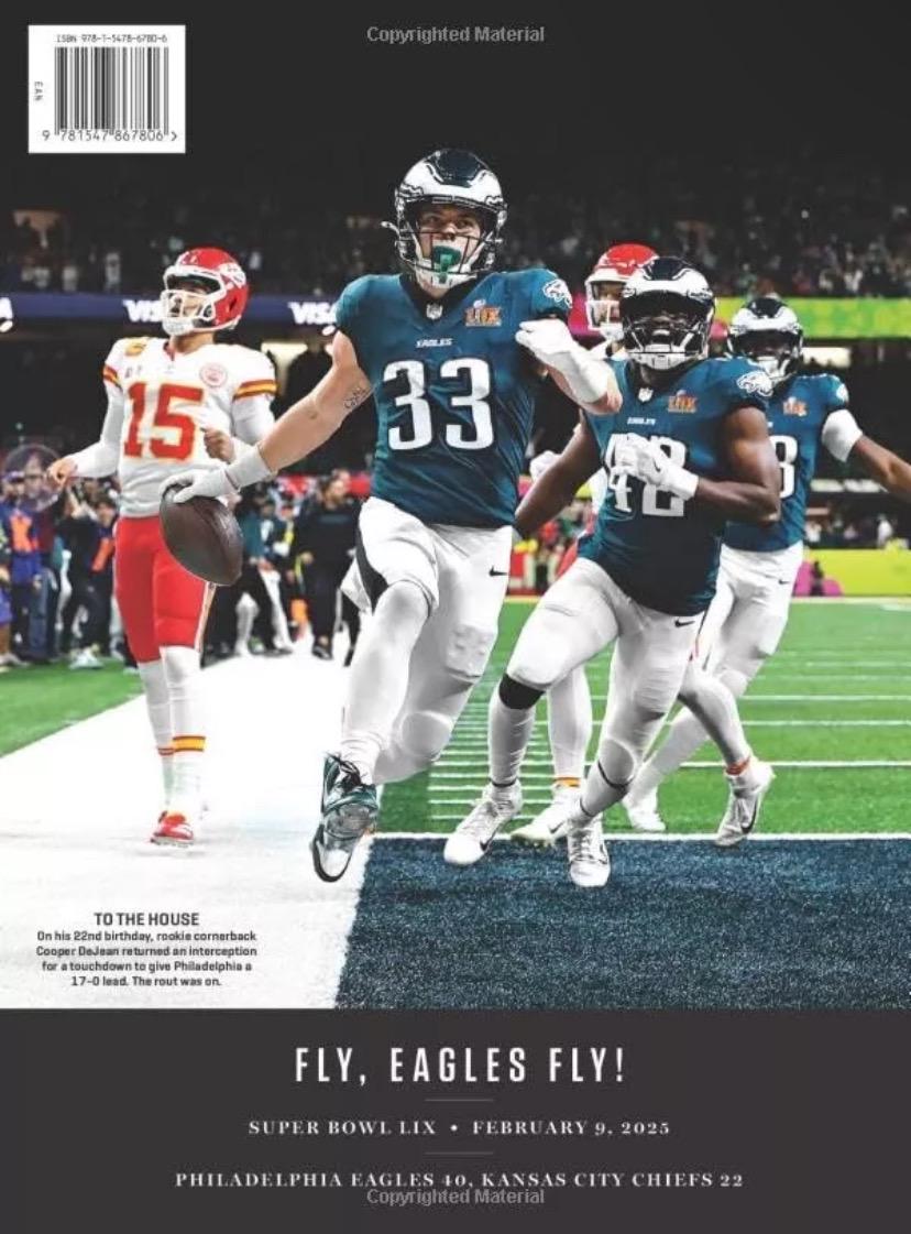 ESPN 2025 MAGAZINE Philadelphia Eagles Jalen Hurts Super Bowl LIX ...