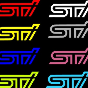 STI -Sticker Permanent Vinyl -for Carbon Fiber Plate Delete