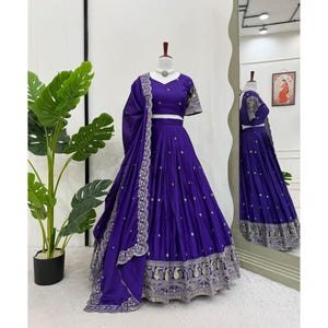 Designer Embroidered Lehenga Choli For Women, Indian Wedding Reception Bridesmaids Party Wear Lehenga, Stitched Ready To Wear Lehenga