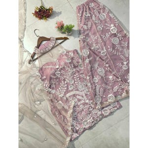 Designer Palazzo Anzug für Frauen, indische pakistanische Hochzeitskleidung, Kurta-Sets, indische Kleidung, genähter Salwar Kameez, vorgefertigte Anzüge