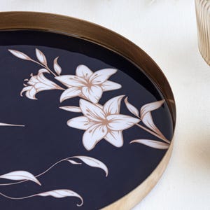 Designer Metal Decorative Trays – Serving, Decorative & Gift Tray – Personalization Available – Elegant Home Decor, Wedding Favors