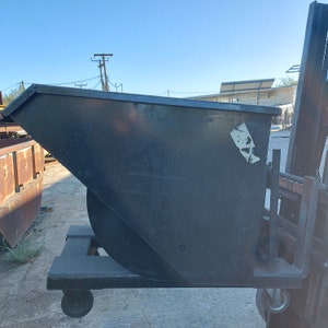 waste industrial bin heavy load metal scrap bin