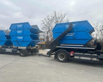 7000L Skip Bin Dumpster Plans, Laser-Plasma Cut DXF