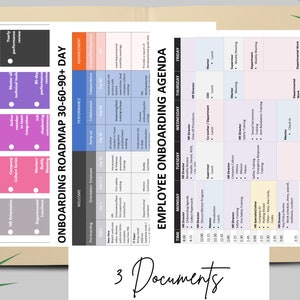 Employee Onboarding Templates: Editable HR Forms & 30-60-90 Day Plan - Etsy