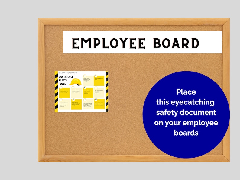 Employee Safety Rules Temple Editable Word Document HR Templates Human ...