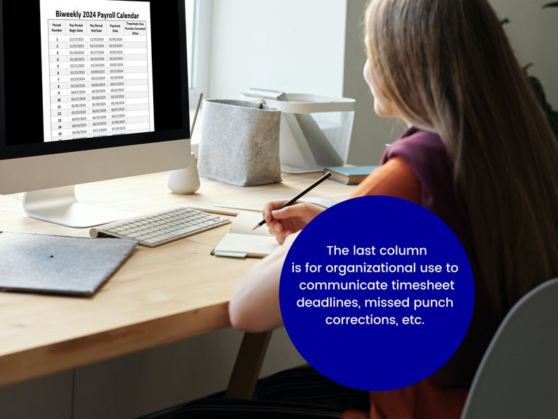 Biweekly Payroll Calendar 2024 MS Editable Word Pay Period Etsy