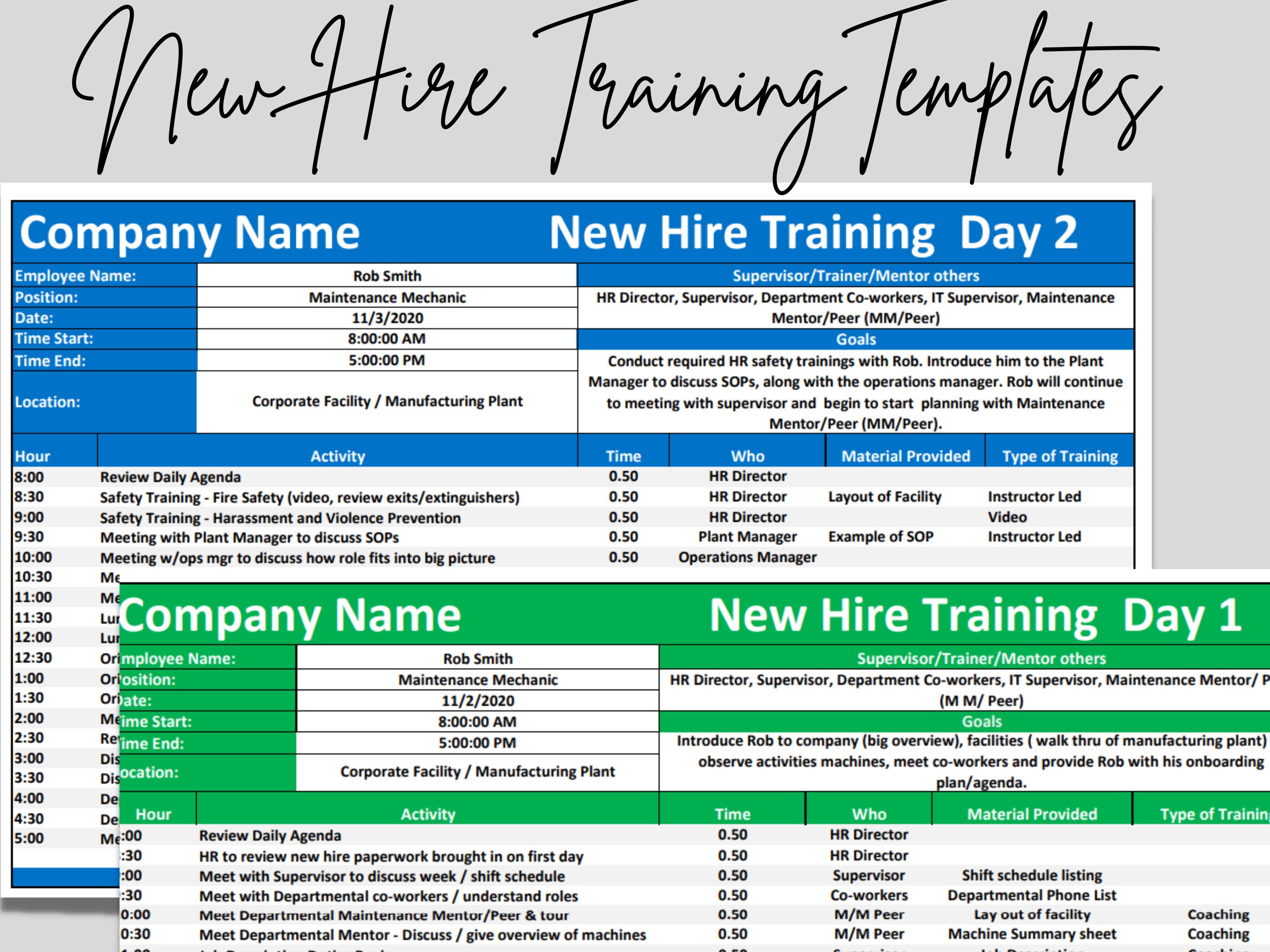 New Hire Employee Daily Training Agenda Template Editable Etsy new-hire-employee-daily-training-agenda-template-editable-etsy
