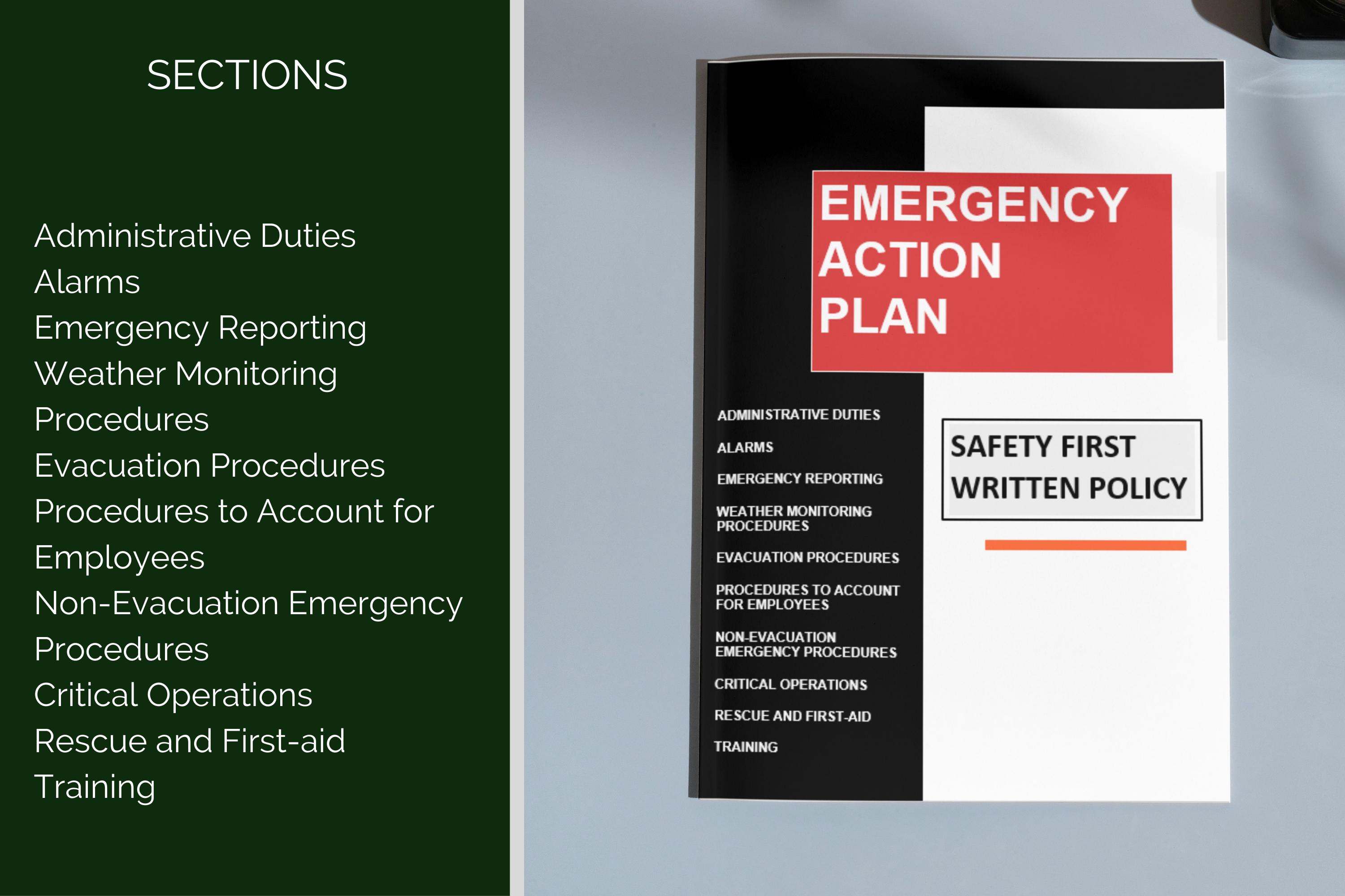 Emergency Action Plan Template: Workplace Safety, OSHA Compliance ...