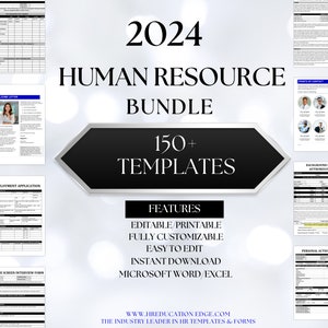 HR Template Bundle, HR Best Practices Toolkit, Human Resources Forms Package, Employee Checklists HR Policy Documents Workforce Management